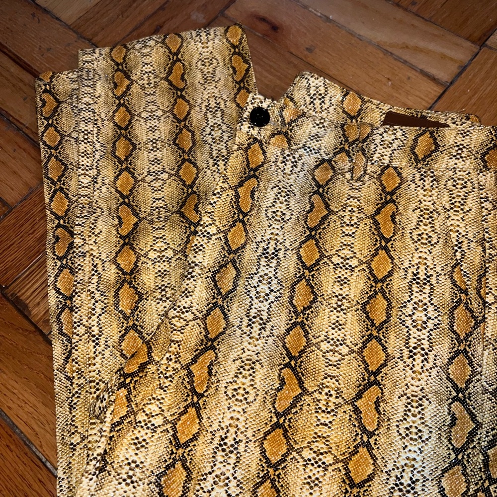 ASOS Snake Print Vinyl Pants